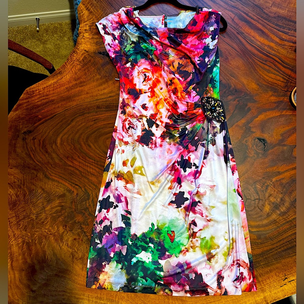 Rickie freeman TERI JOHN size 10 floral dress